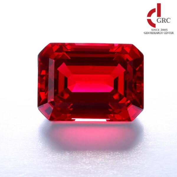 emerald cut lab grown ruby 01