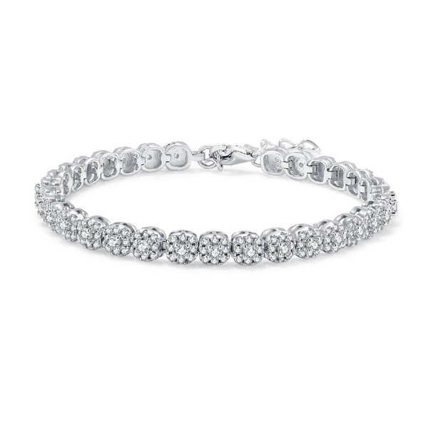 925 Sterling Silver Moissanite Bracelet Wholesale