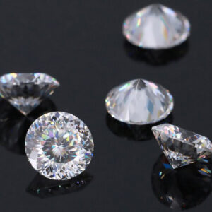 Portuguese cut moissanite