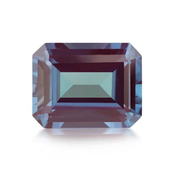 emerald cut lab grown alexandrite