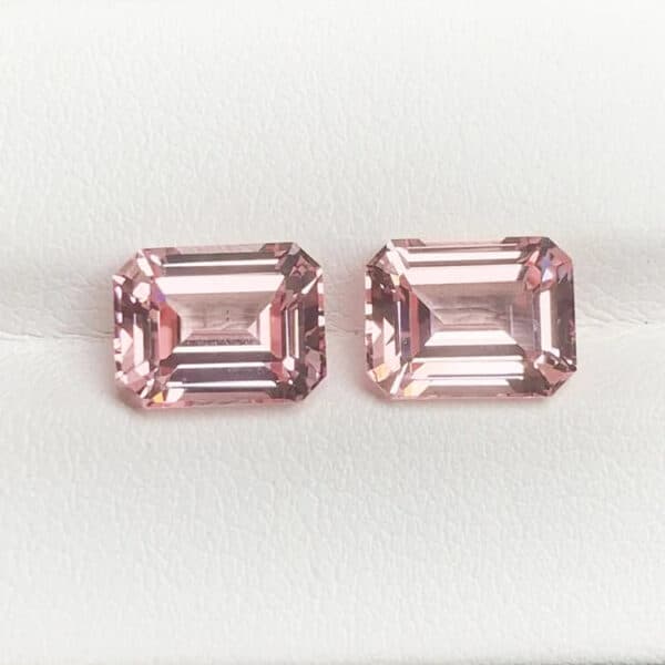 lab grown emerald hot pink sapphire