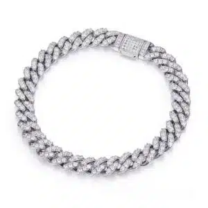 moissanite cuban bracelet