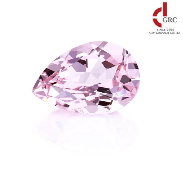 lab grown pear sakura pink sapphire