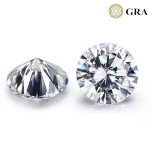 round cut moissanite loose