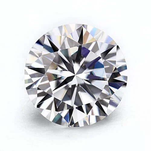 loose moissanite stone round brilliant cut