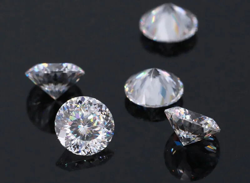 Portuguese cut moissanite